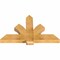 Ekena Millwork Redmond Rough Sawn Timber Gable Bracket, Western Red Cedar, 48"W x 30"H x 4"D x 6"F, 15/12 Pitch GBW048X30X0406RED00RWR - alternate 3